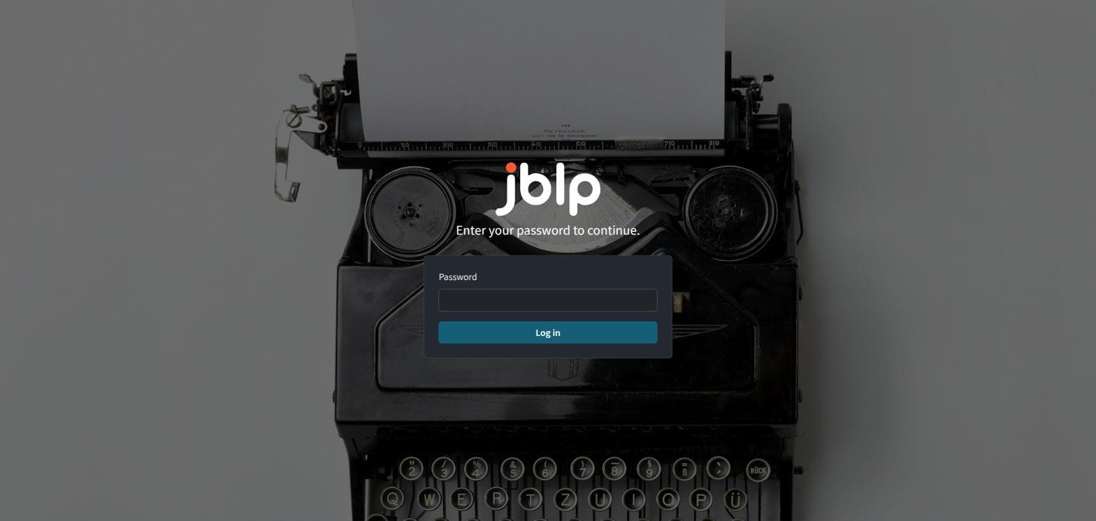jblp Journal screenshot